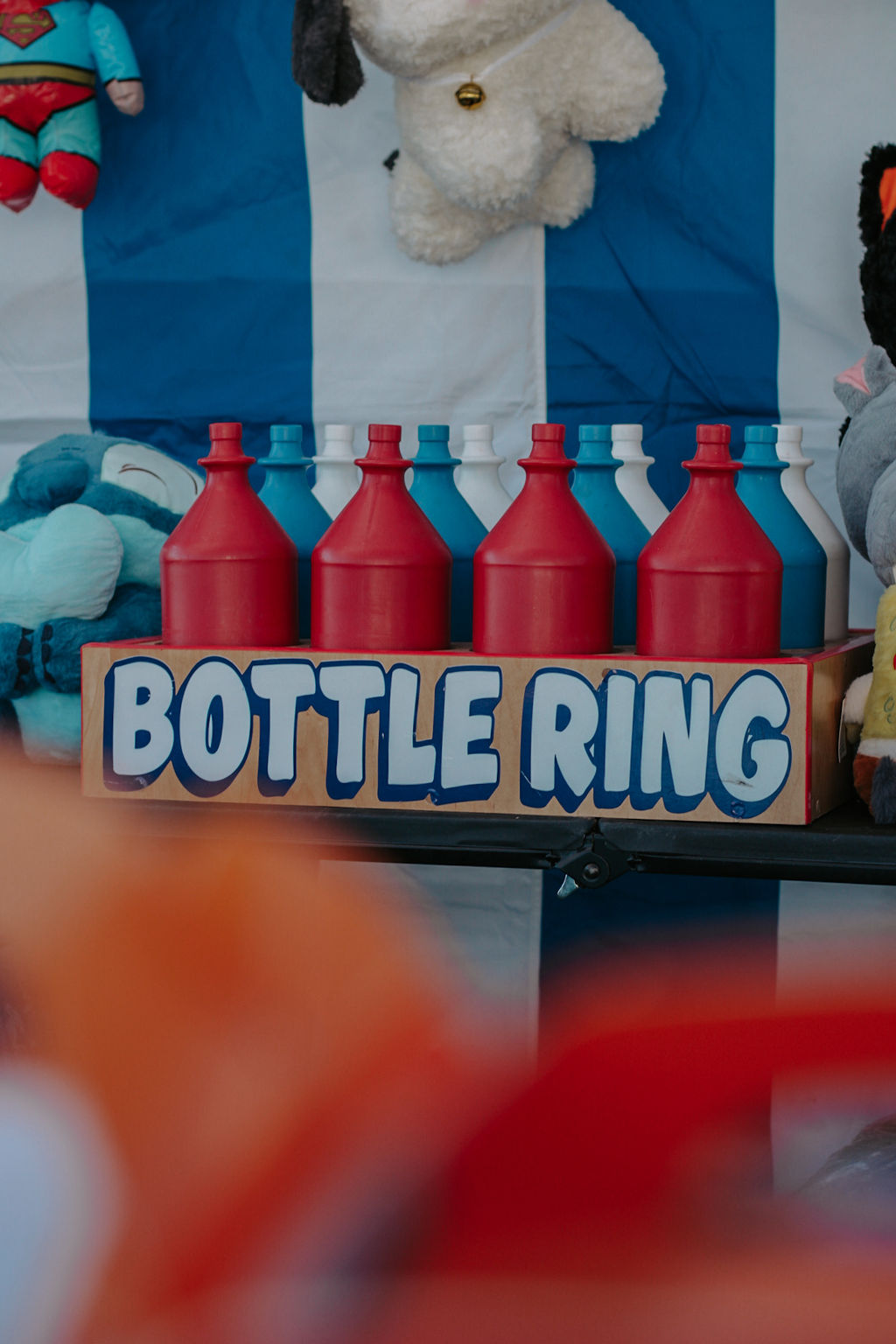 Bottle ring carnival game